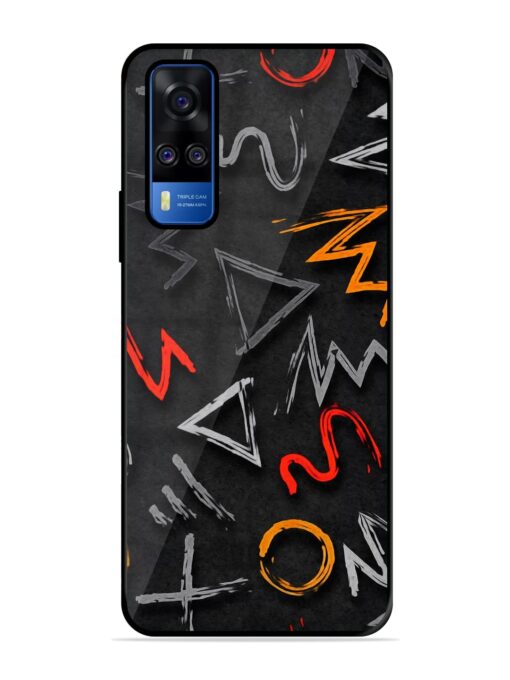 Grungy Graffiti Glossy Metal Phone Cover for Vivo Y51A