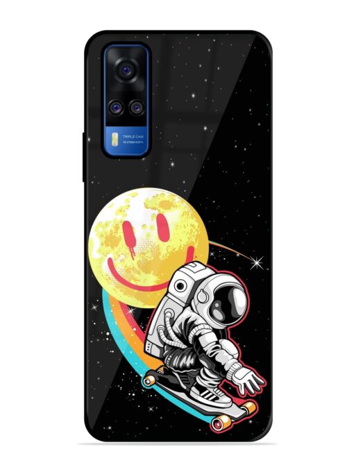 Astronaut Art Glossy Metal Phone Cover for Vivo Y51A Zapvi