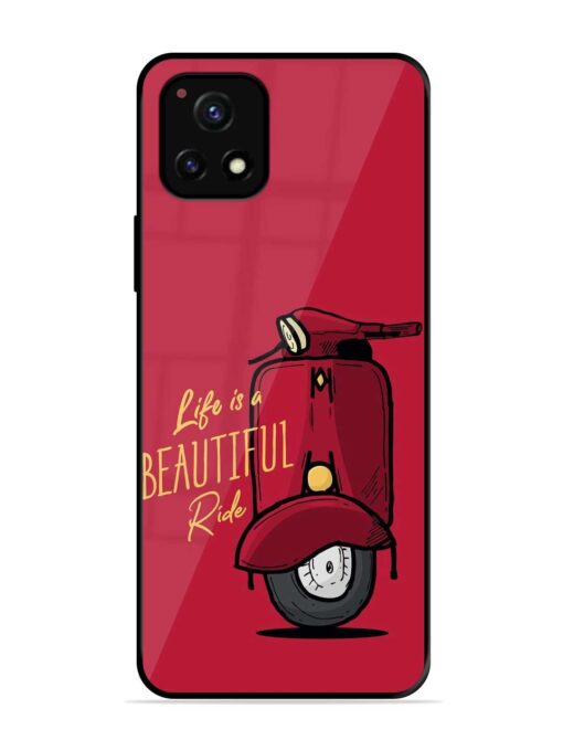 Life Is Beautiful Rides Glossy Metal Phone Cover for Vivo Y52S Zapvi