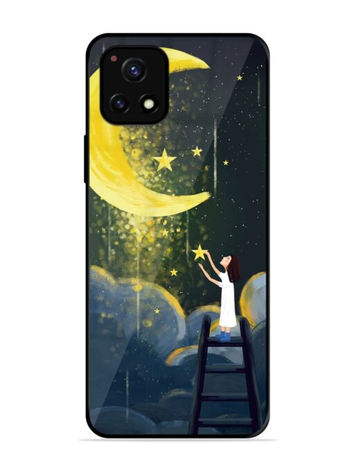 Moonlight Healing Night Illustration Glossy Metal TPU Phone Cover for Vivo Y52S Zapvi