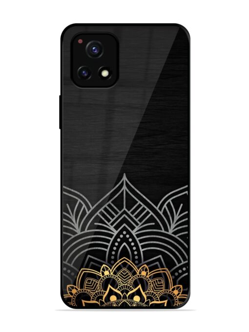 Decorative Golden Pattern Glossy Metal Phone Cover for Vivo Y52S Zapvi