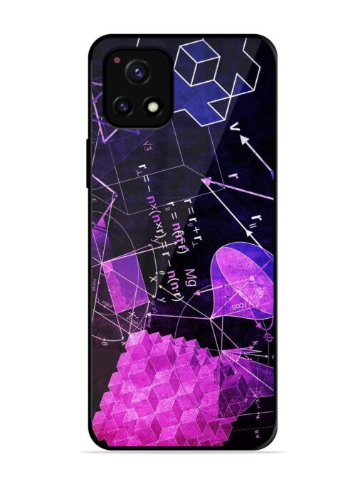 Math Physics Formula Art Glossy Metal Phone Cover for Vivo Y52S Zapvi