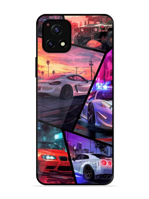 Ride In Pixels Glossy Metal Phone Cover for Vivo Y52S Zapvi