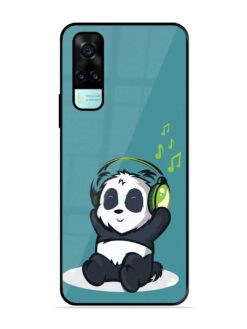 Music Panda Glossy Metal Phone Cover for Vivo Y53S