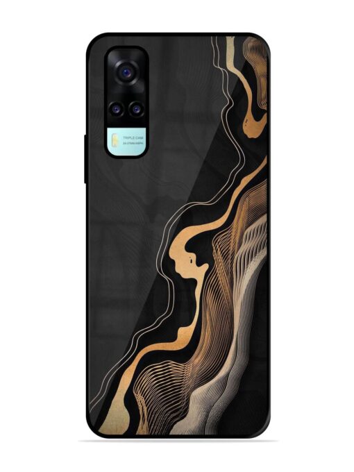 Abstract Art Glossy Metal TPU Phone Cover for Vivo Y53S Zapvi