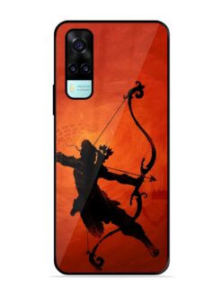 Illustration Lord Rama Glossy Metal Phone Cover for Vivo Y53S