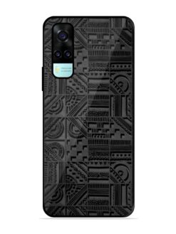 Seamless Pattern Glossy Metal Phone Cover for Vivo Y53S