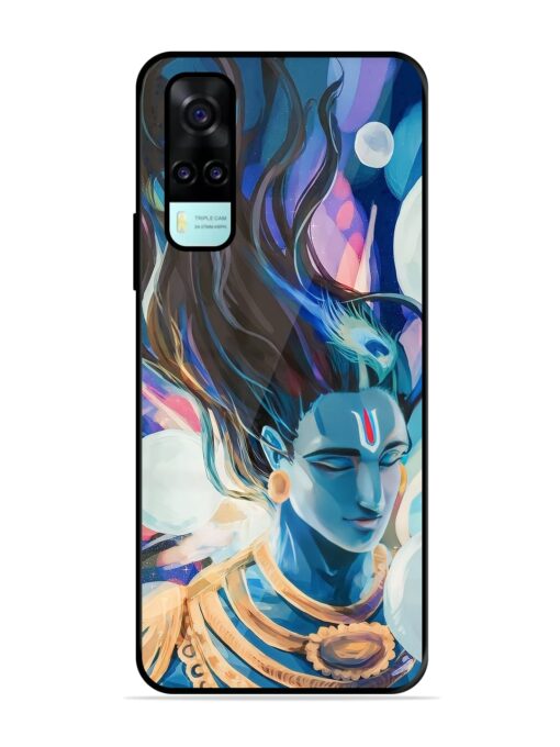 Bhagwan Sri Krishna Glossy Metal Phone Cover for Vivo Y53S Zapvi