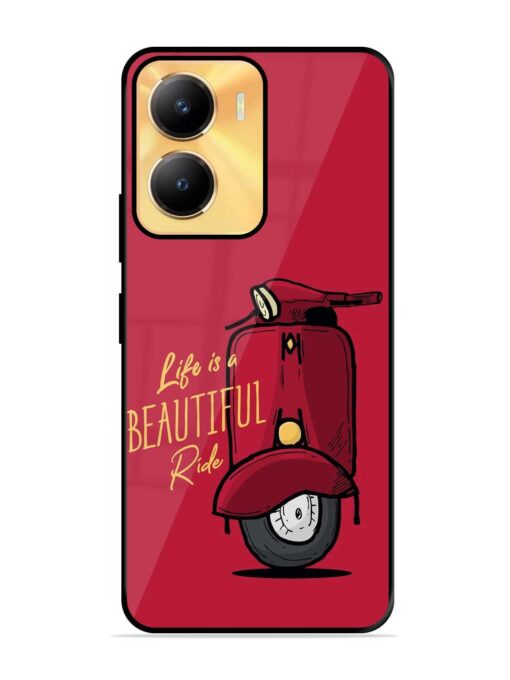 Life Is Beautiful Rides Glossy Metal Phone Cover for Vivo Y56 (5G)