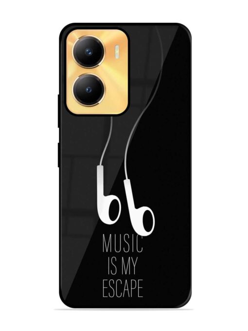 Music Is My Escape Glossy Metal Phone Cover for Vivo Y56 (5G)