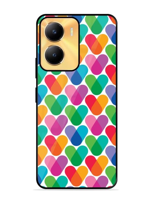 Overlapping Colors Colorful Glossy Metal TPU Phone Cover for Vivo Y56 (5G)