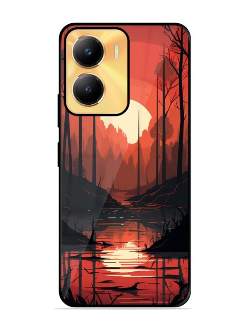 Natural Landscape Glossy Metal Phone Cover for Vivo Y56 (5G)