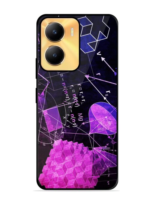 Math Physics Formula Art Glossy Metal Phone Cover for Vivo Y56 (5G)