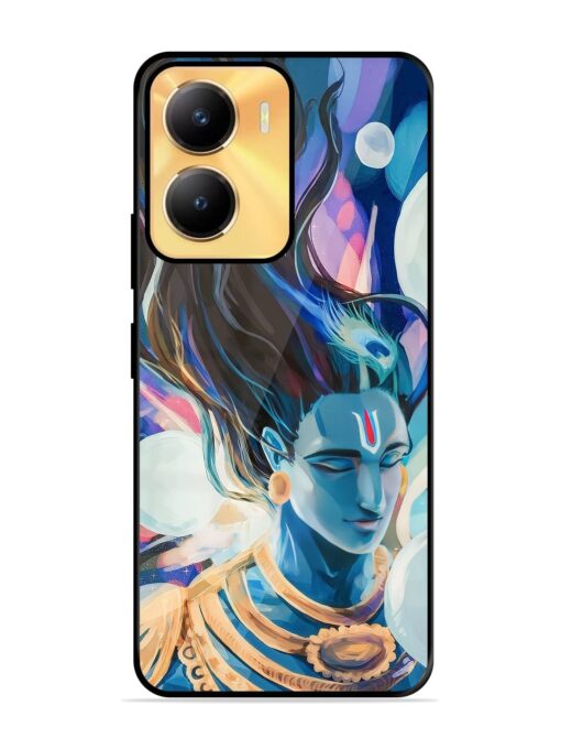 Bhagwan Sri Krishna Glossy Metal Phone Cover for Vivo Y56 (5G)