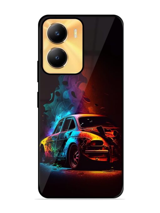 High Classic Car Art Glossy Metal Phone Cover for Vivo Y56 (5G)