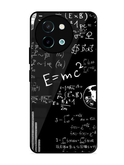 E=Mc2 Mass?Energy Equivalence Glossy Metal Phone Cover for Vivo Y58 (5G)