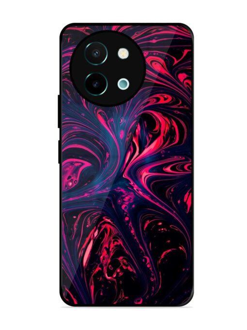 Abstract Background Glossy Metal Phone Cover for Vivo Y58 (5G) Zapvi