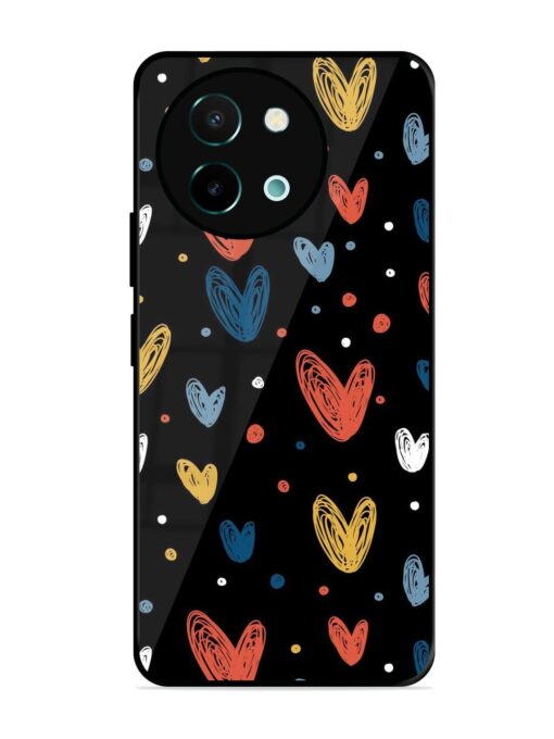 Happy Valentines Day Glossy Metal TPU Phone Cover for Vivo Y58 (5G)