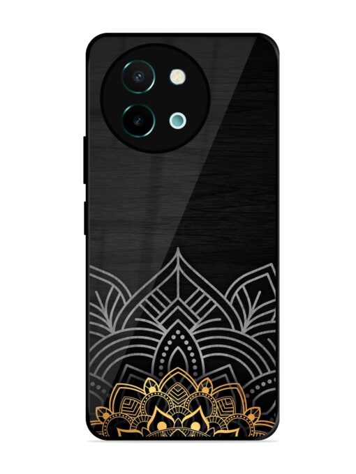 Decorative Golden Pattern Glossy Metal Phone Cover for Vivo Y58 (5G)