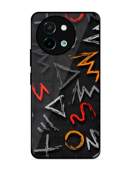 Grungy Graffiti Glossy Metal Phone Cover for Vivo Y58 (5G)