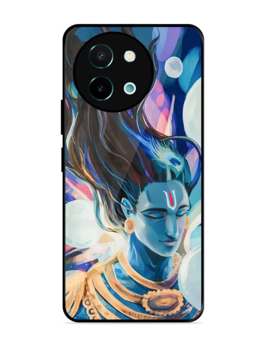 Bhagwan Sri Krishna Glossy Metal Phone Cover for Vivo Y58 (5G)