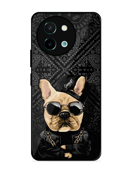 Gangsta Cool Sunmetales Dog Glossy Metal Phone Cover for Vivo Y58 (5G)