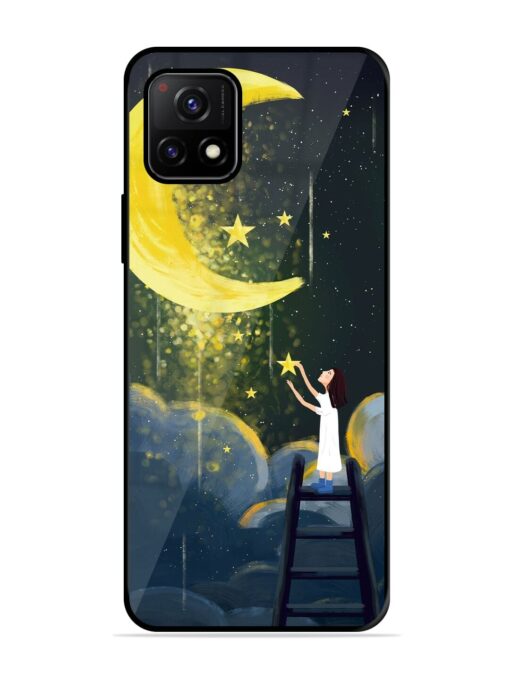 Moonlight Healing Night Illustration Glossy Metal TPU Phone Cover for Vivo Y72 (5G) Zapvi