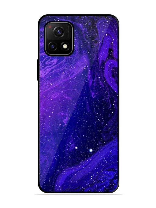 Galaxy Acrylic Abstract Art Glossy Metal Phone Cover for Vivo Y72 (5G) Zapvi