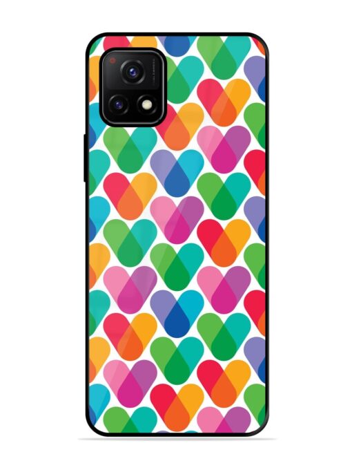 Overlapping Colors Colorful Glossy Metal TPU Phone Cover for Vivo Y72 (5G) Zapvi