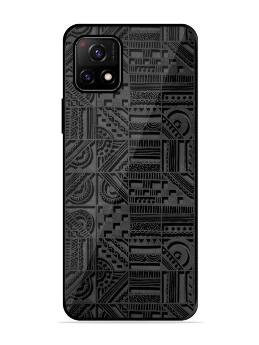 Seamless Pattern Glossy Metal Phone Cover for Vivo Y72 (5G)