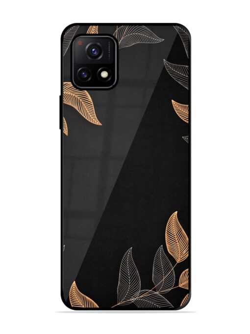 Foliage Art Glossy Metal Phone Cover for Vivo Y72 (5G)