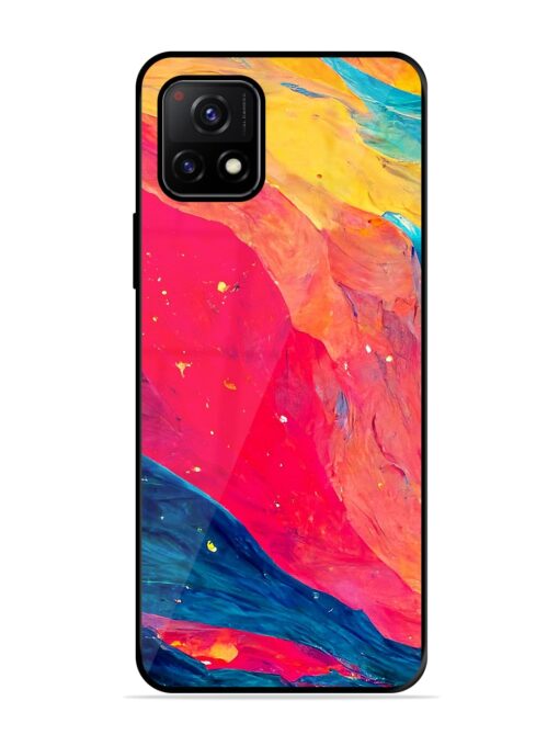 Starry Night Glossy Metal Phone Cover for Vivo Y72 (5G) Zapvi