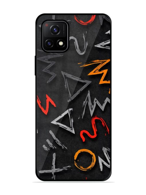 Grungy Graffiti Glossy Metal Phone Cover for Vivo Y72 (5G) Zapvi