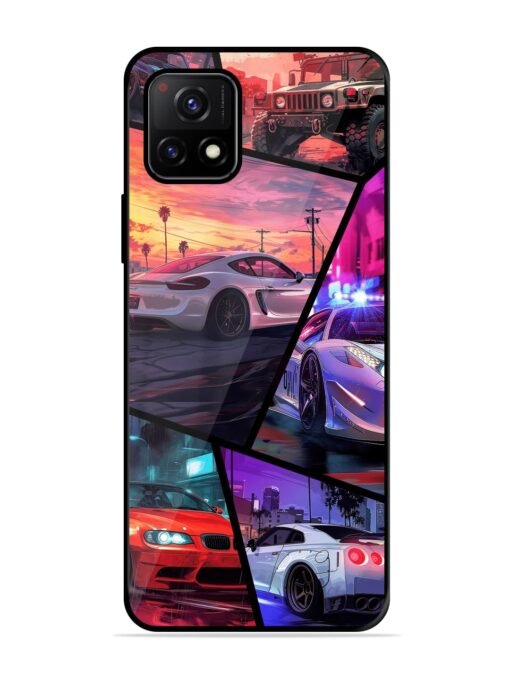 Ride In Pixels Glossy Metal Phone Cover for Vivo Y72 (5G) Zapvi