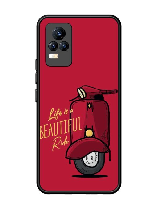 Life Is Beautiful Rides Glossy Metal Phone Cover for Vivo Y73 Zapvi