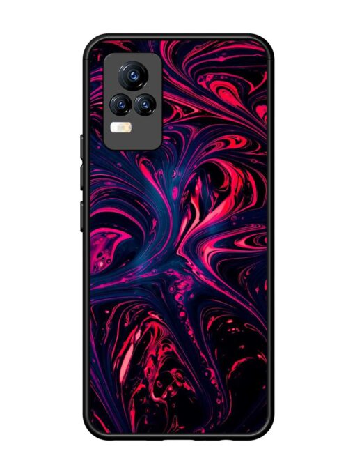 Abstract Background Glossy Metal Phone Cover for Vivo Y73 Zapvi