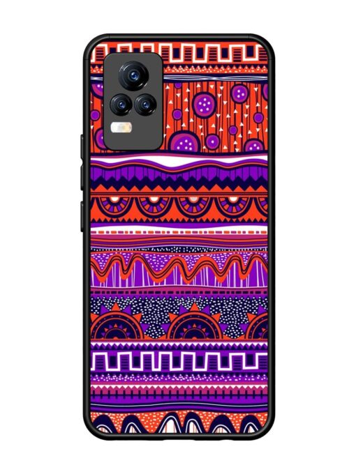 Ethnic Seamless Pattern Glossy Metal TPU Phone Cover for Vivo Y73