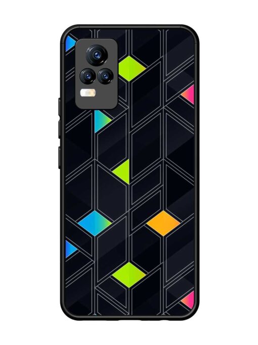 Abstract Mosaic Seamless Glossy Metal Phone Cover for Vivo Y73