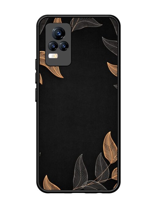 Foliage Art Glossy Metal Phone Cover for Vivo Y73 Zapvi