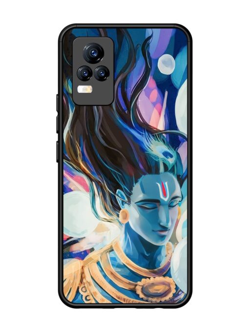 Bhagwan Sri Krishna Glossy Metal Phone Cover for Vivo Y73 Zapvi