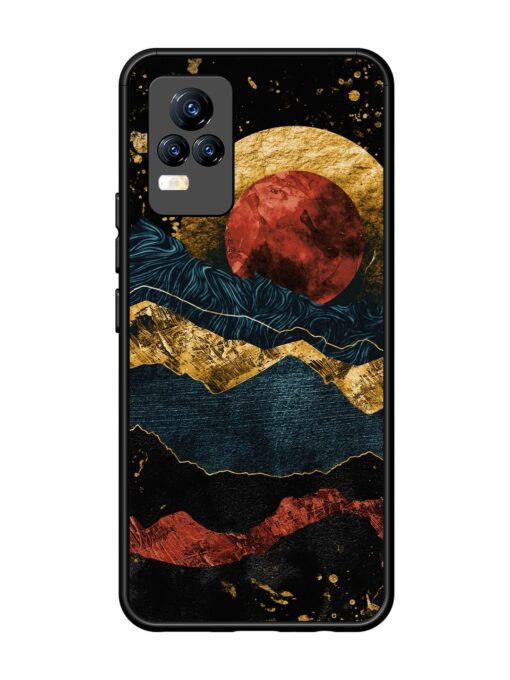 Gold Painting View Glossy Metal Phone Cover for Vivo Y73 Zapvi