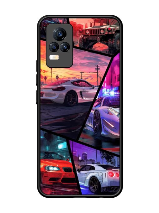 Ride In Pixels Glossy Metal Phone Cover for Vivo Y73 Zapvi