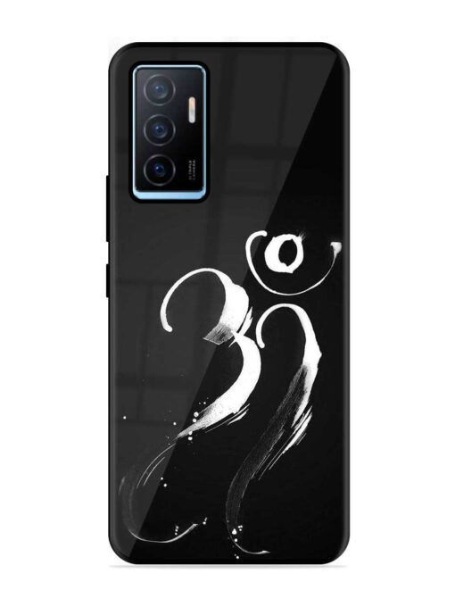 Om Logo Glossy Metal Phone Cover for Vivo Y75 (4G) Zapvi