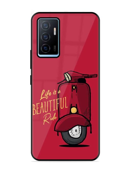 Life Is Beautiful Rides Glossy Metal Phone Cover for Vivo Y75 (4G) Zapvi