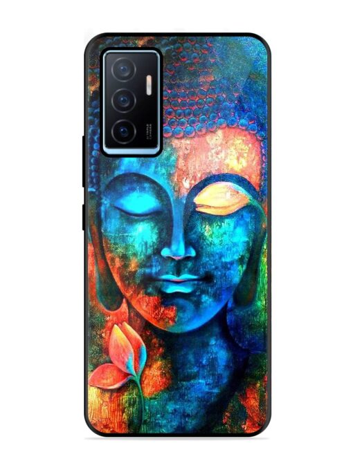 Buddha Painting Glossy Metal Phone Cover for Vivo Y75 (4G)