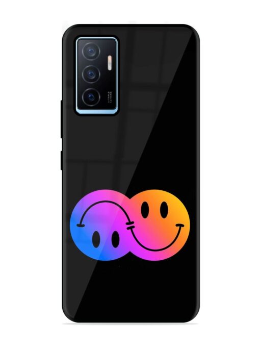 Gradient Smile Art Glossy Metal TPU Phone Cover for Vivo Y75 (4G) Zapvi