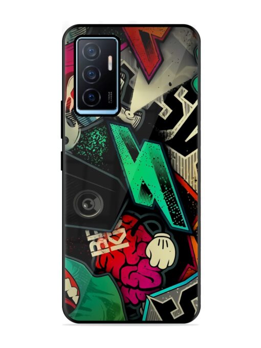 Graffiti Art Glossy Metal Phone Cover for Vivo Y75 (4G)