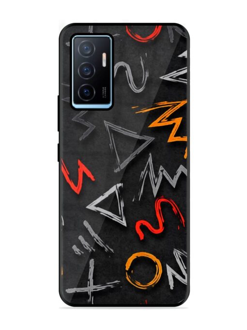 Grungy Graffiti Glossy Metal Phone Cover for Vivo Y75 (4G) Zapvi