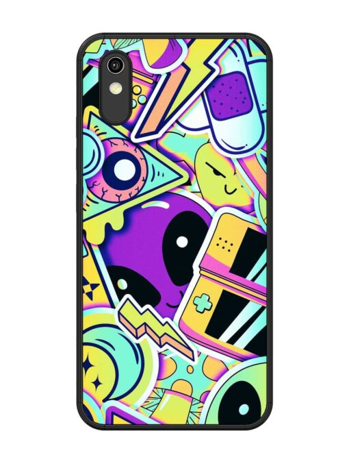 Scratch Art Glossy Metal Phone Cover for Vivo Y90