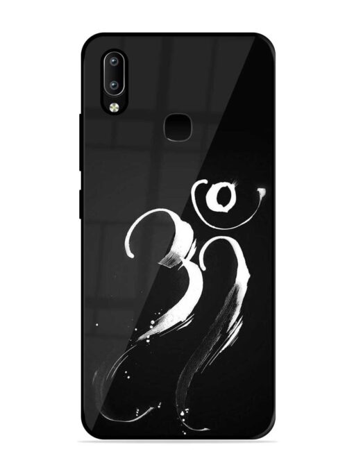 Om Logo Glossy Metal Phone Cover for Vivo Y91 Zapvi